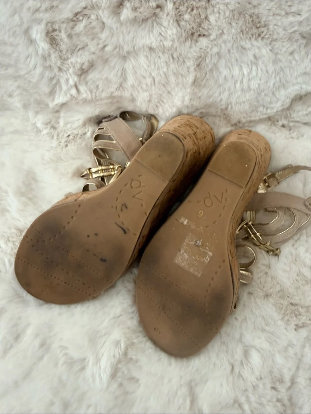 Sz 6 Women DV by Dolce Vita Cork Wedge Sandals